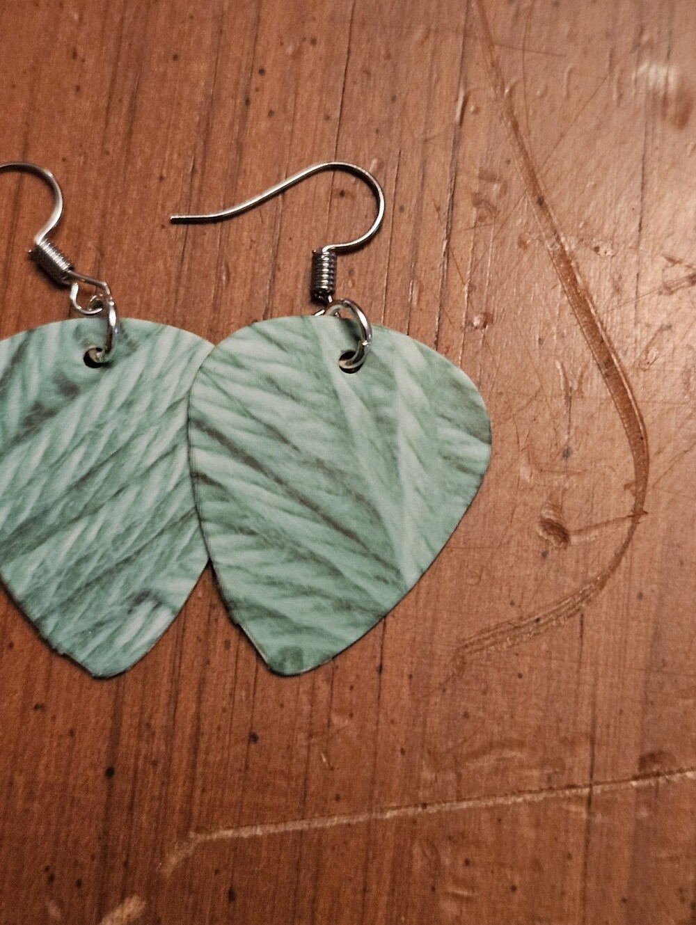 Handmade Recycled Starbucks Gift Card Earrings
